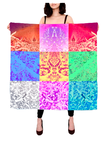 9 GEMS Designer Scarf For Ladies