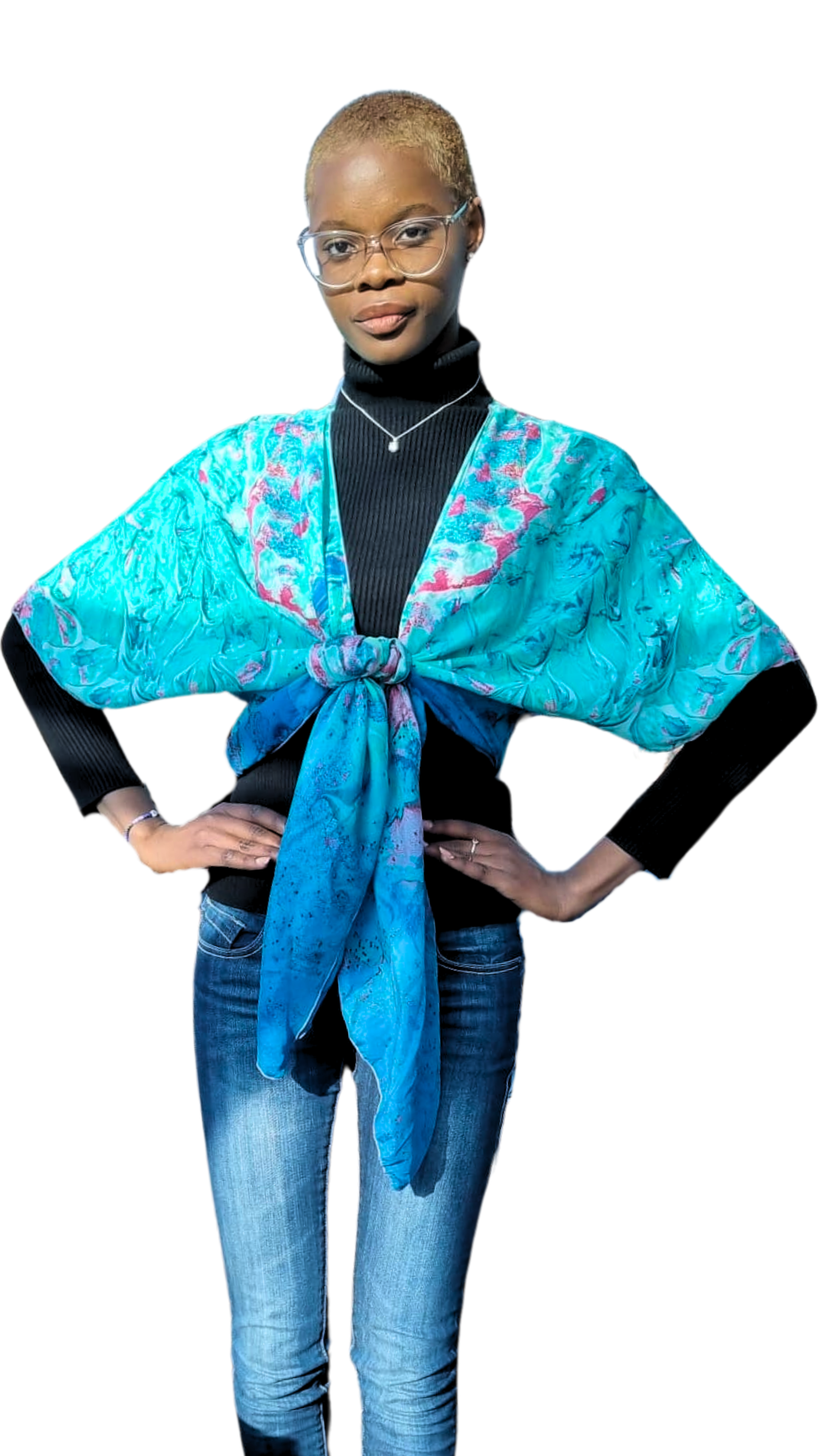 SERENITY (TURQUOISE) Luxury Art Apparel