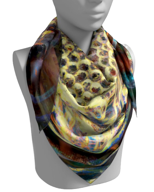 CROWN JEWELS Artistic Design Scarf