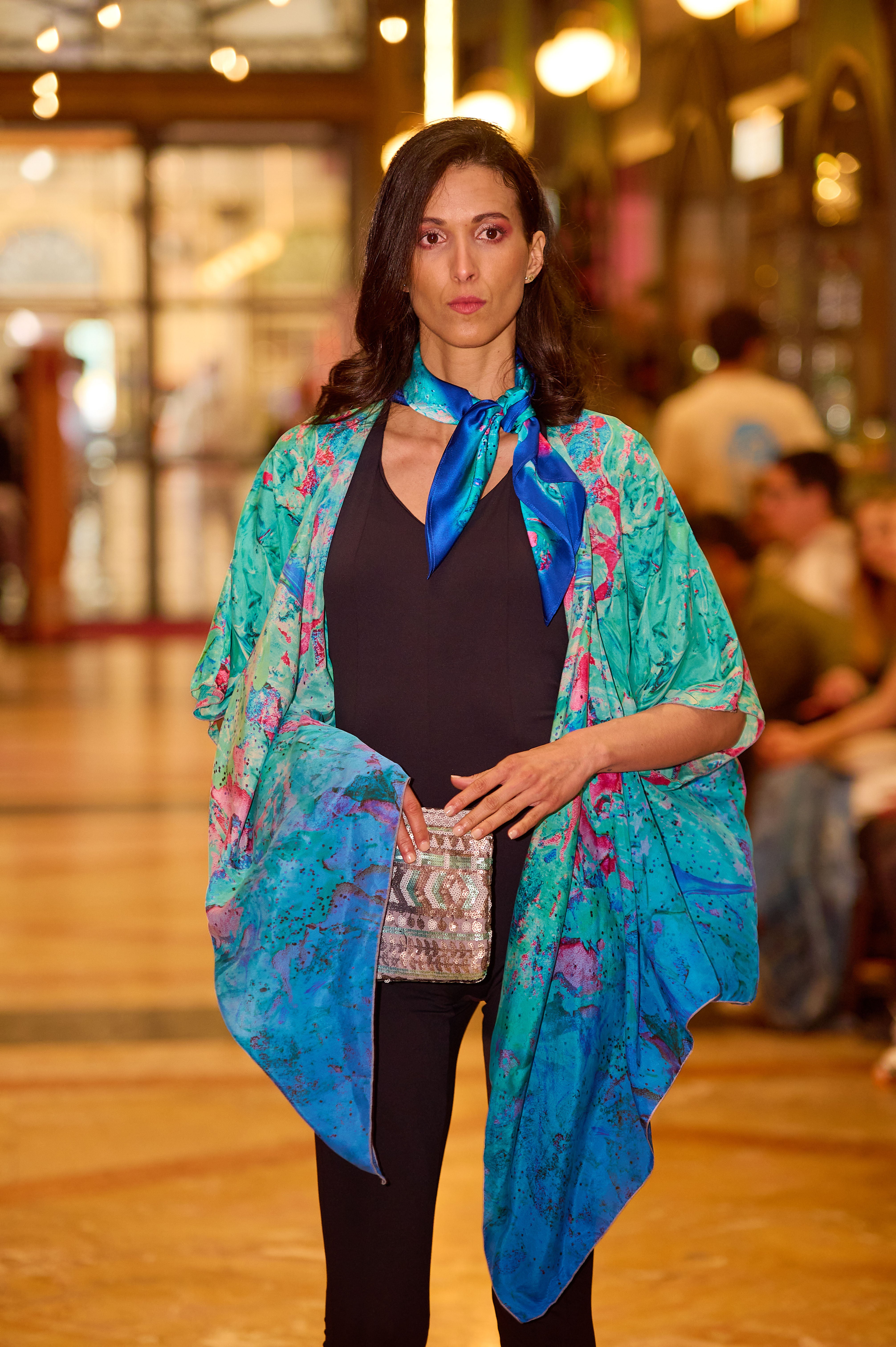 SERENITY (TURQUOISE) Luxury Art Apparel