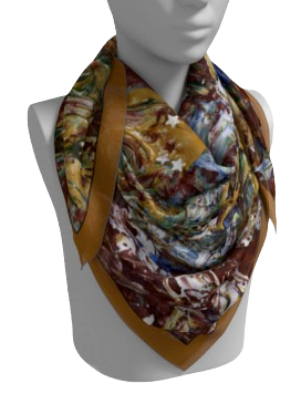 GOLDEN HORSE Artistic Design Scarf