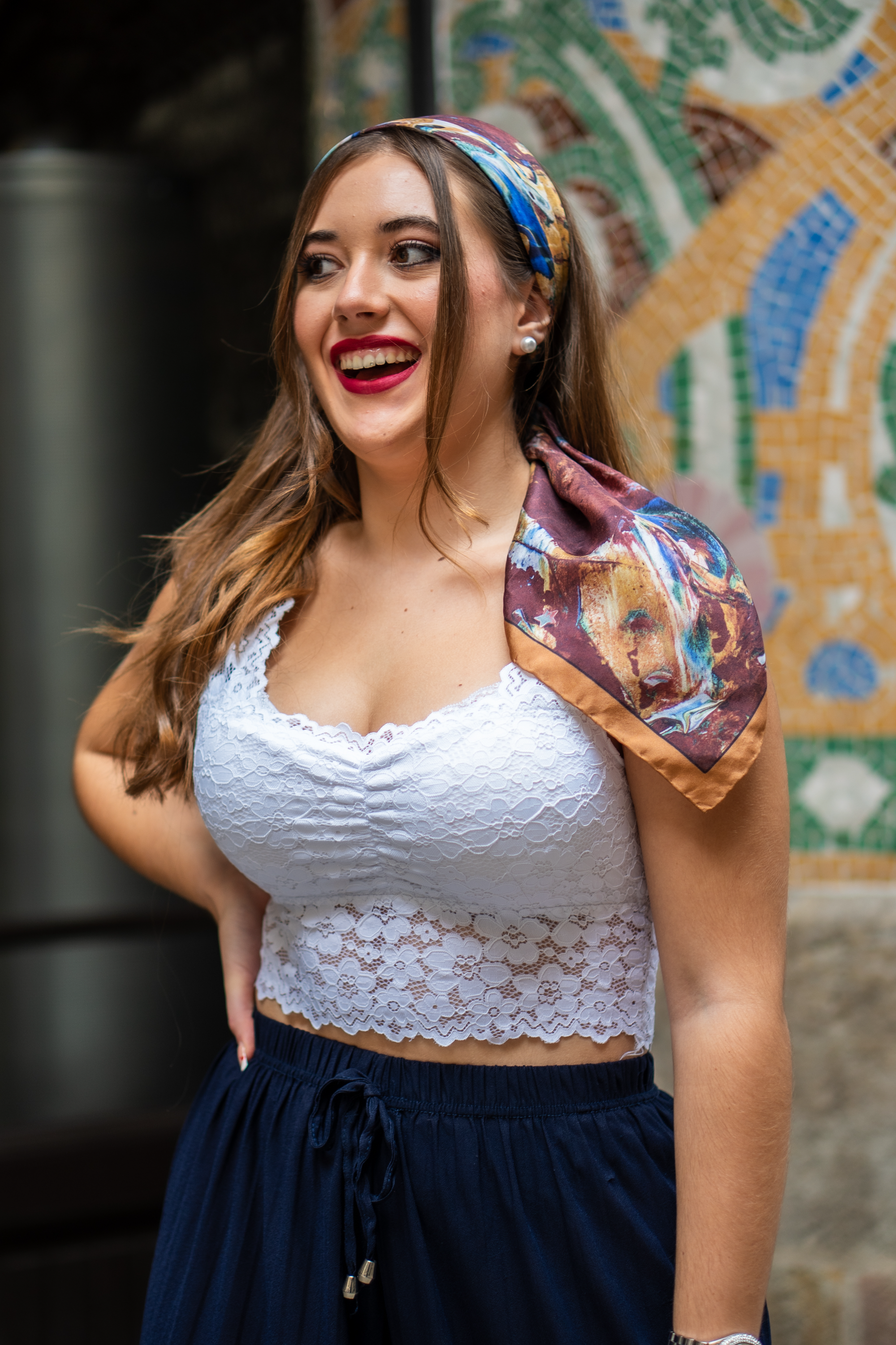 GOLDEN HORSE Artistic Design Scarf