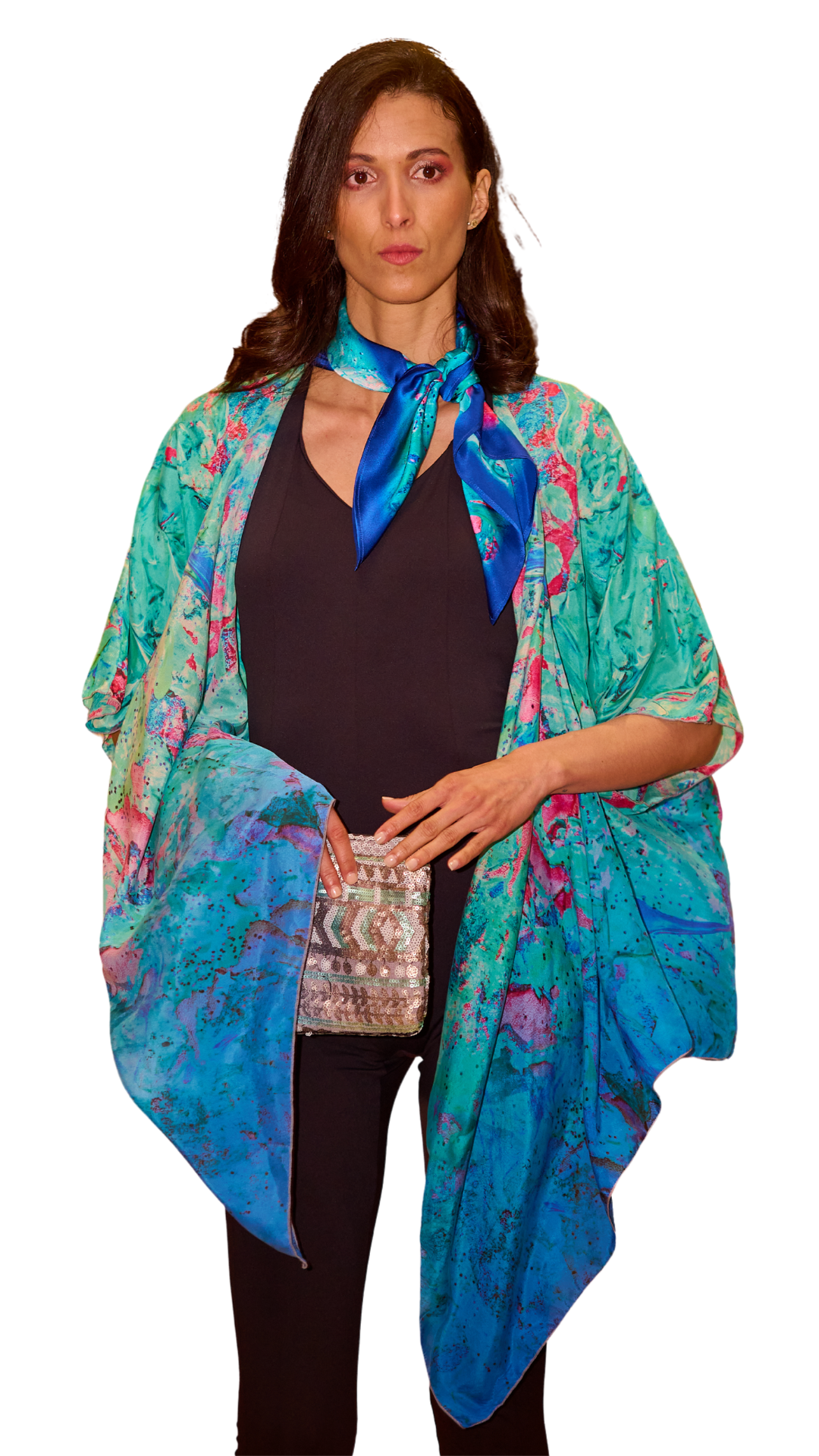 SERENITY (TURQUOISE) Luxury Art Apparel