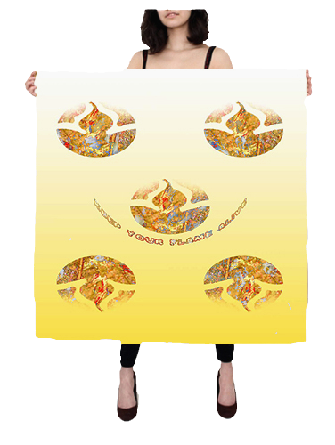 KEEP YOUR FLAME ALIVE Artistic Design Scarf