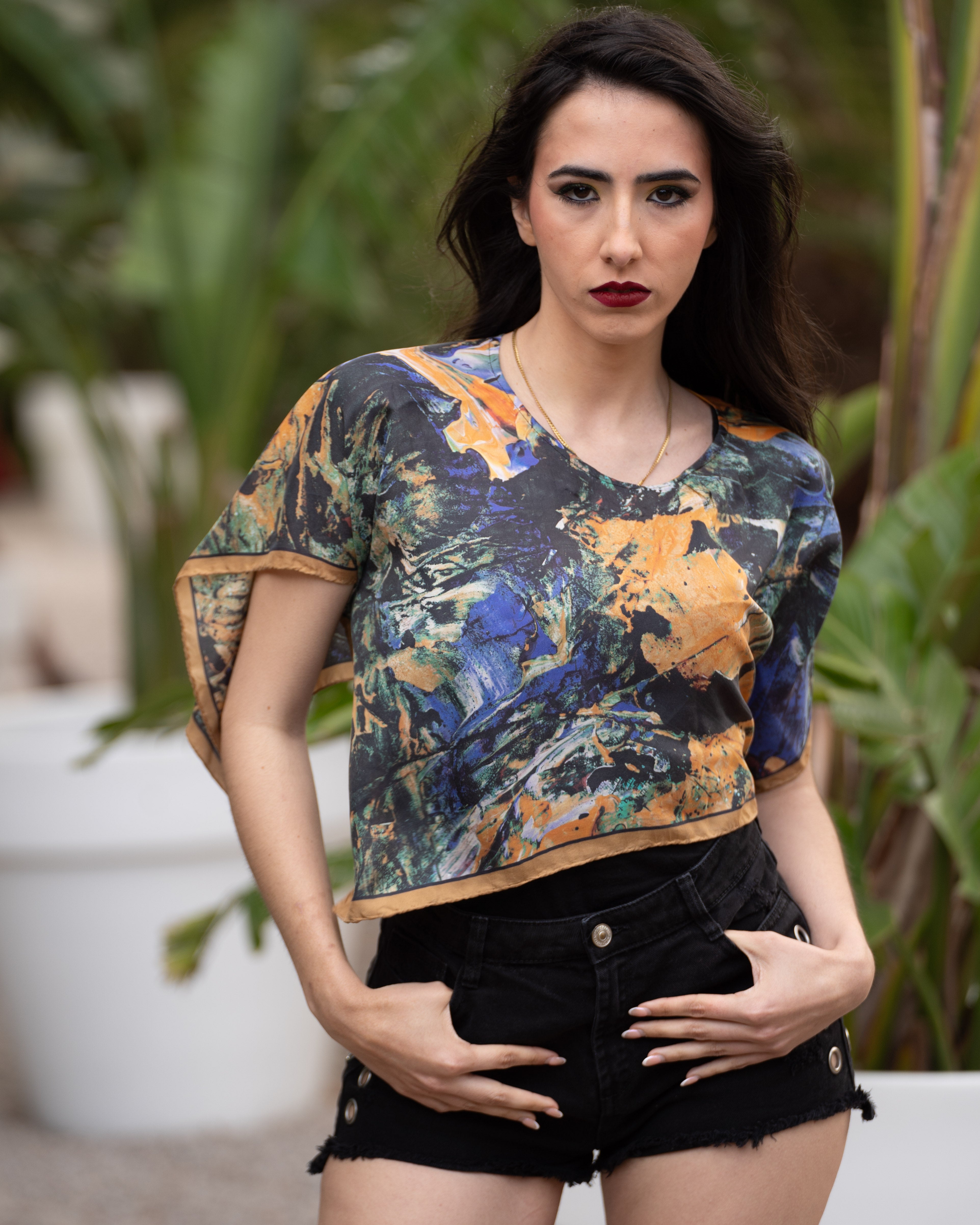 GOLDEN HORSE (GREEN) Luxury Art Apparel