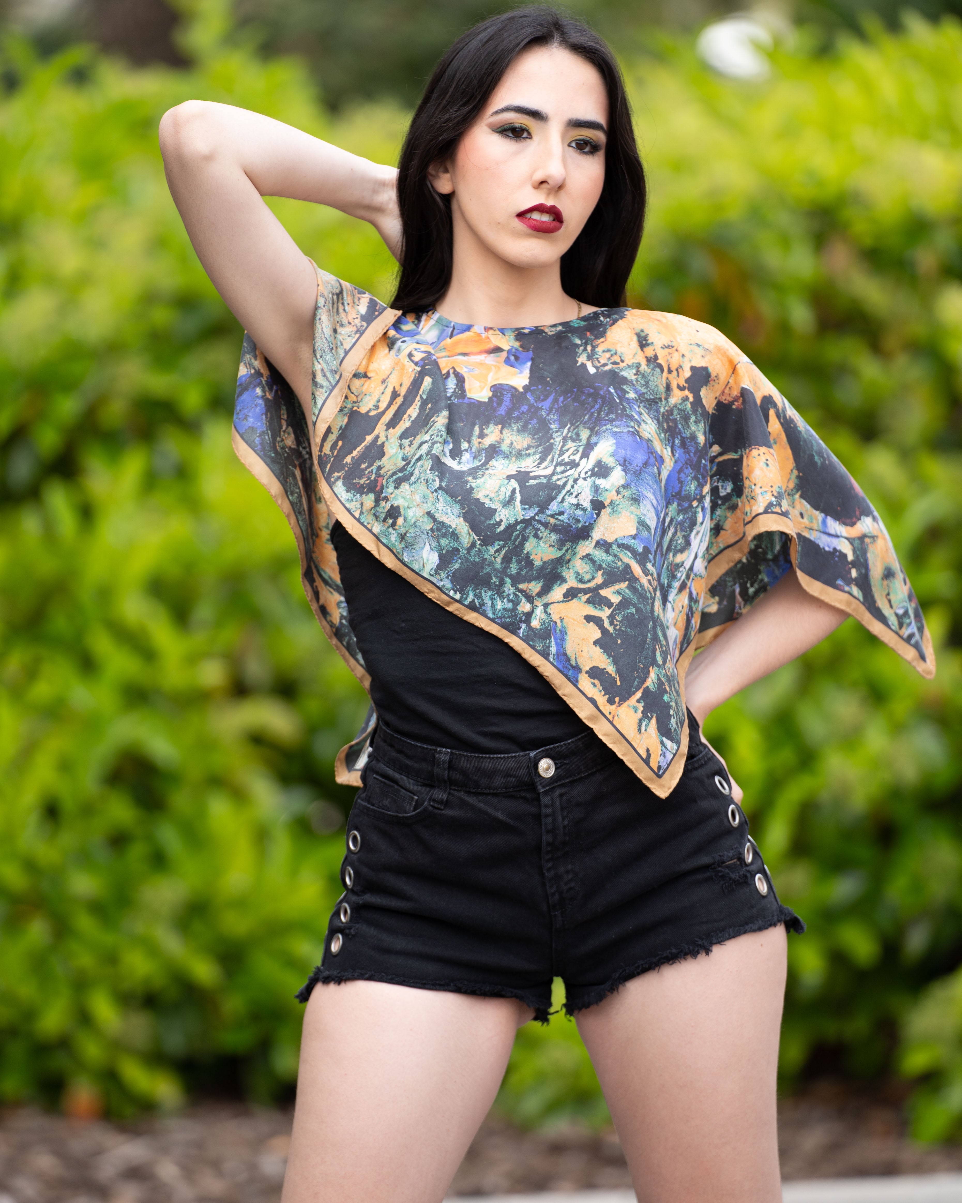 GOLDEN HORSE (GREEN) Luxury Art Apparel