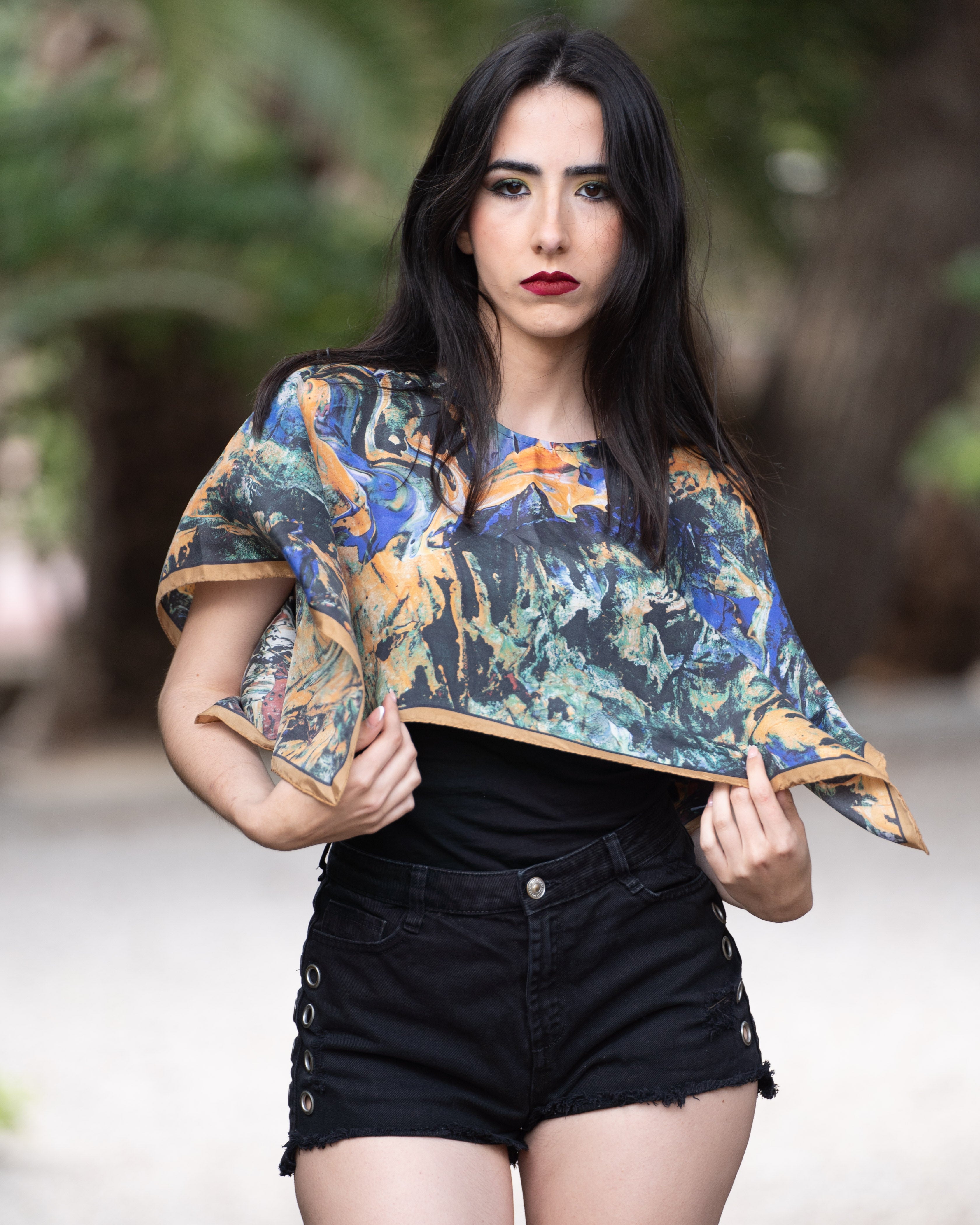 GOLDEN HORSE (GREEN) Luxury Art Apparel