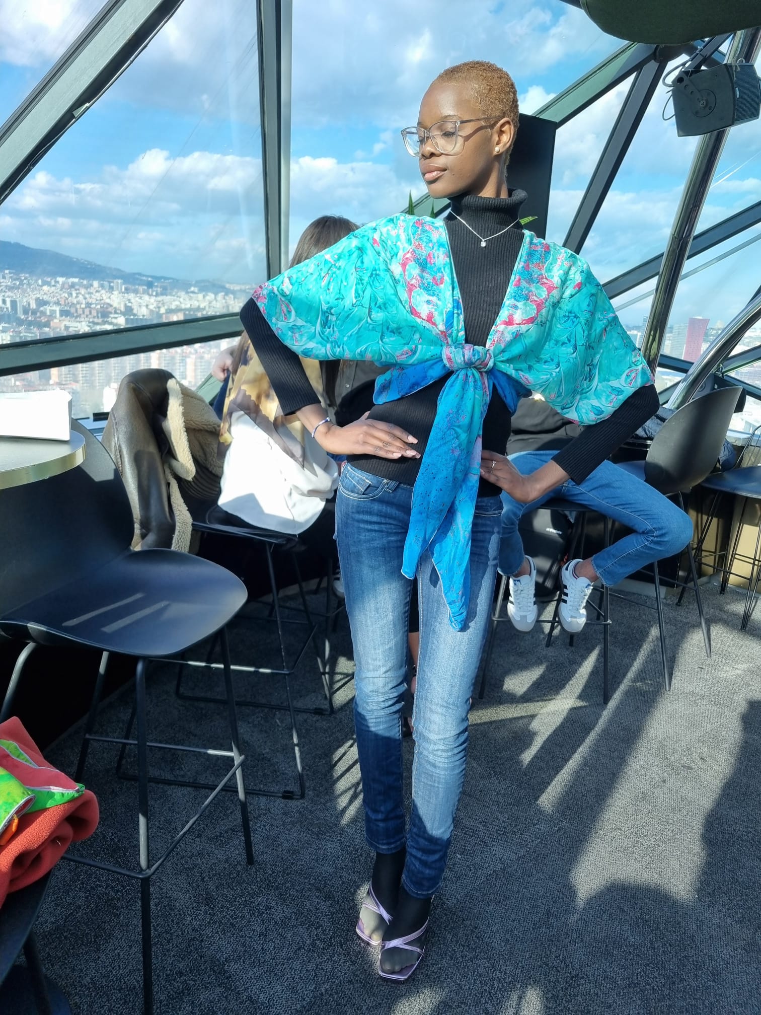 SERENITY (TURQUOISE) Luxury Art Apparel