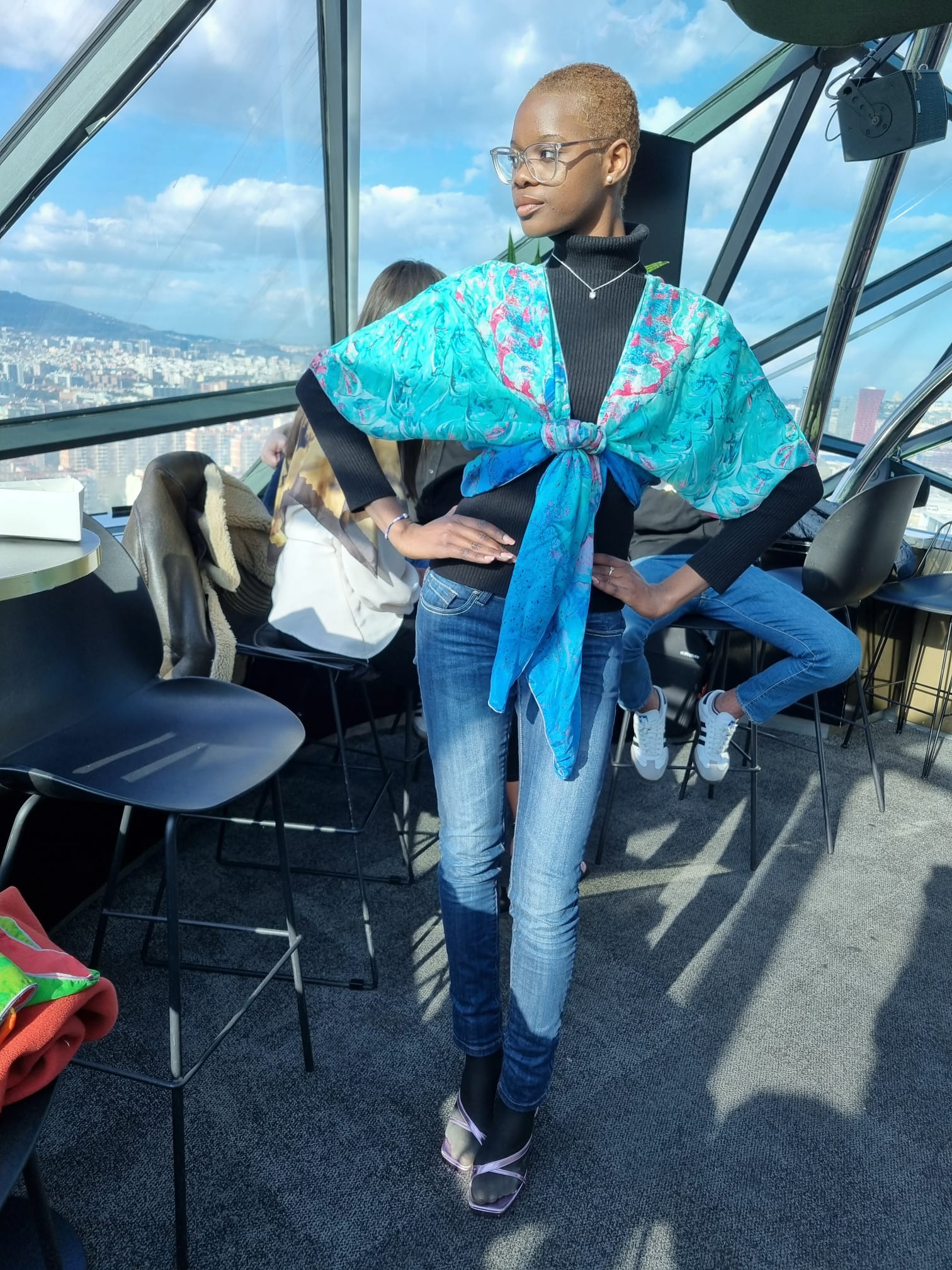 SERENITY (TURQUOISE) Luxury Art Apparel